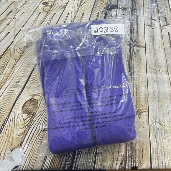 Columbia Jacket Womens Small Purple Long Sleeve Fleece Zip-Up Pockets Adult - Picture 10 of 10